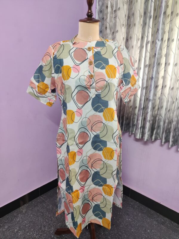 Geometric Print Kurti
